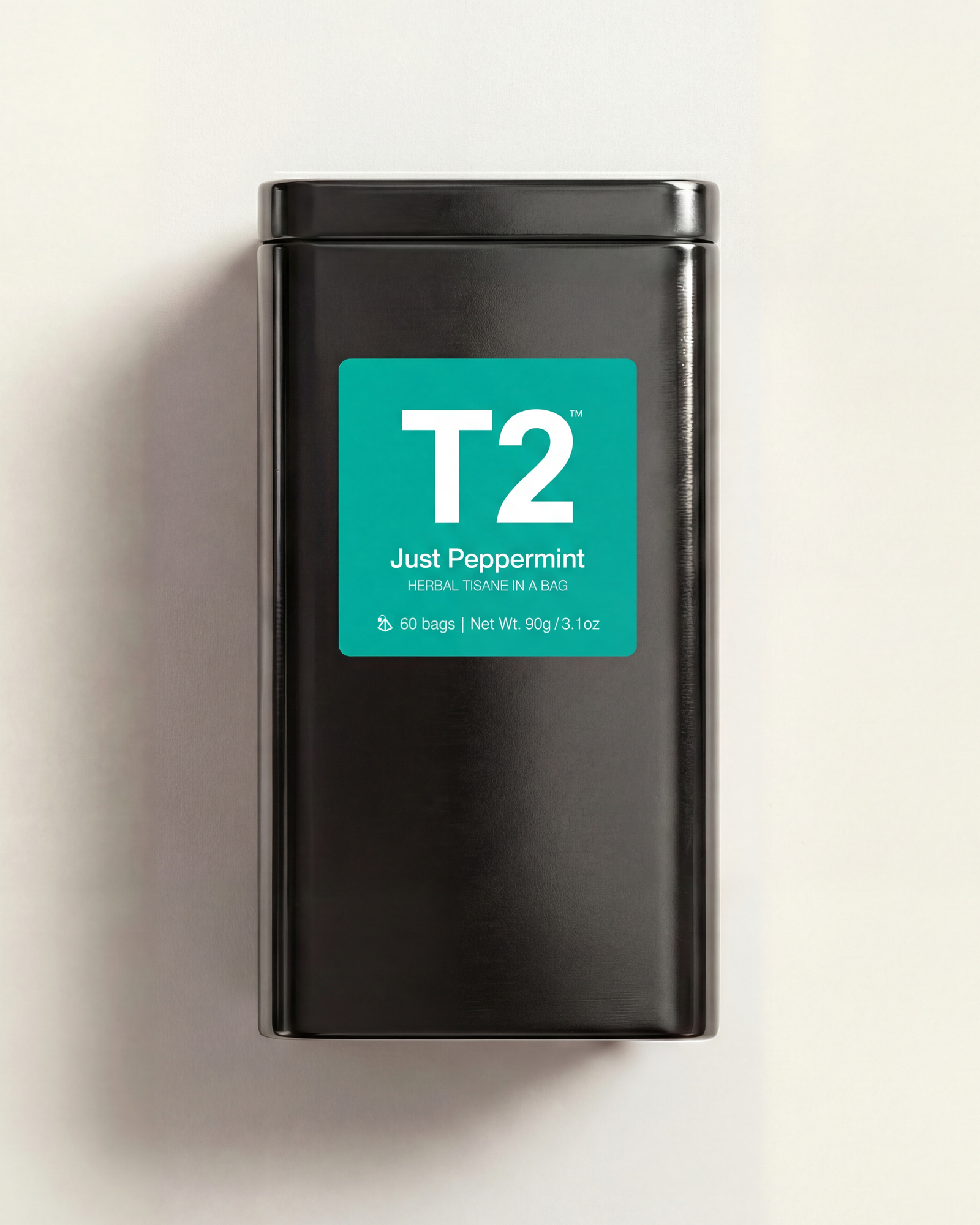 Just Peppermint Tea Bag Tin 60 pack – T2 Tea