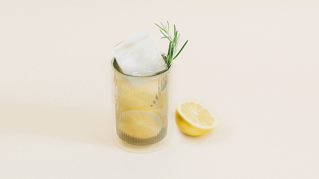 Rosemary & lemon iced tea