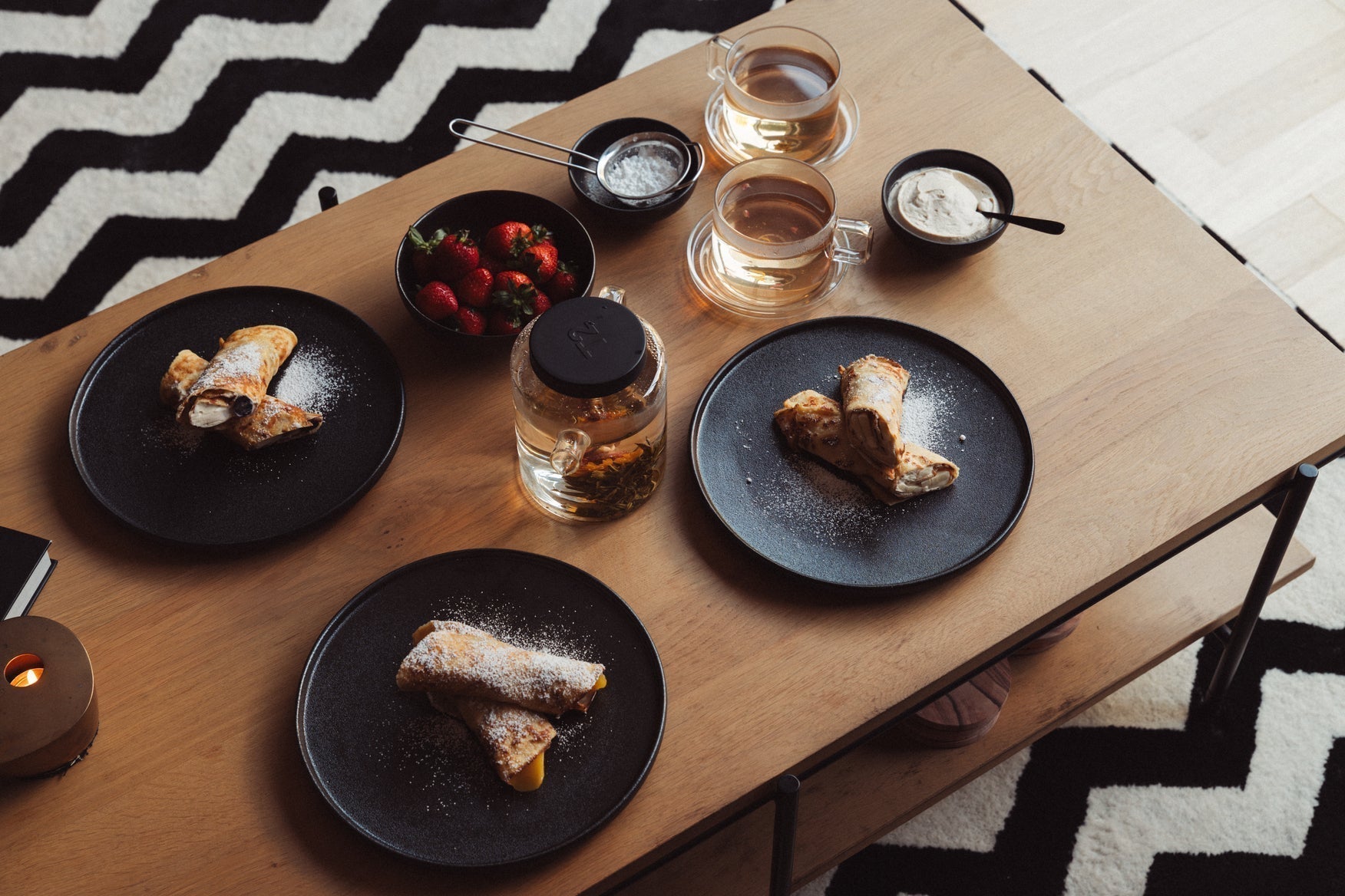 Classic French crêpe with French Earl Grey cream T2 Tea
