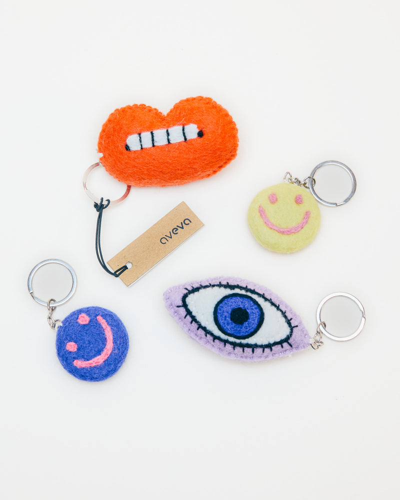 Aveva Smiley Lemon Key Chain