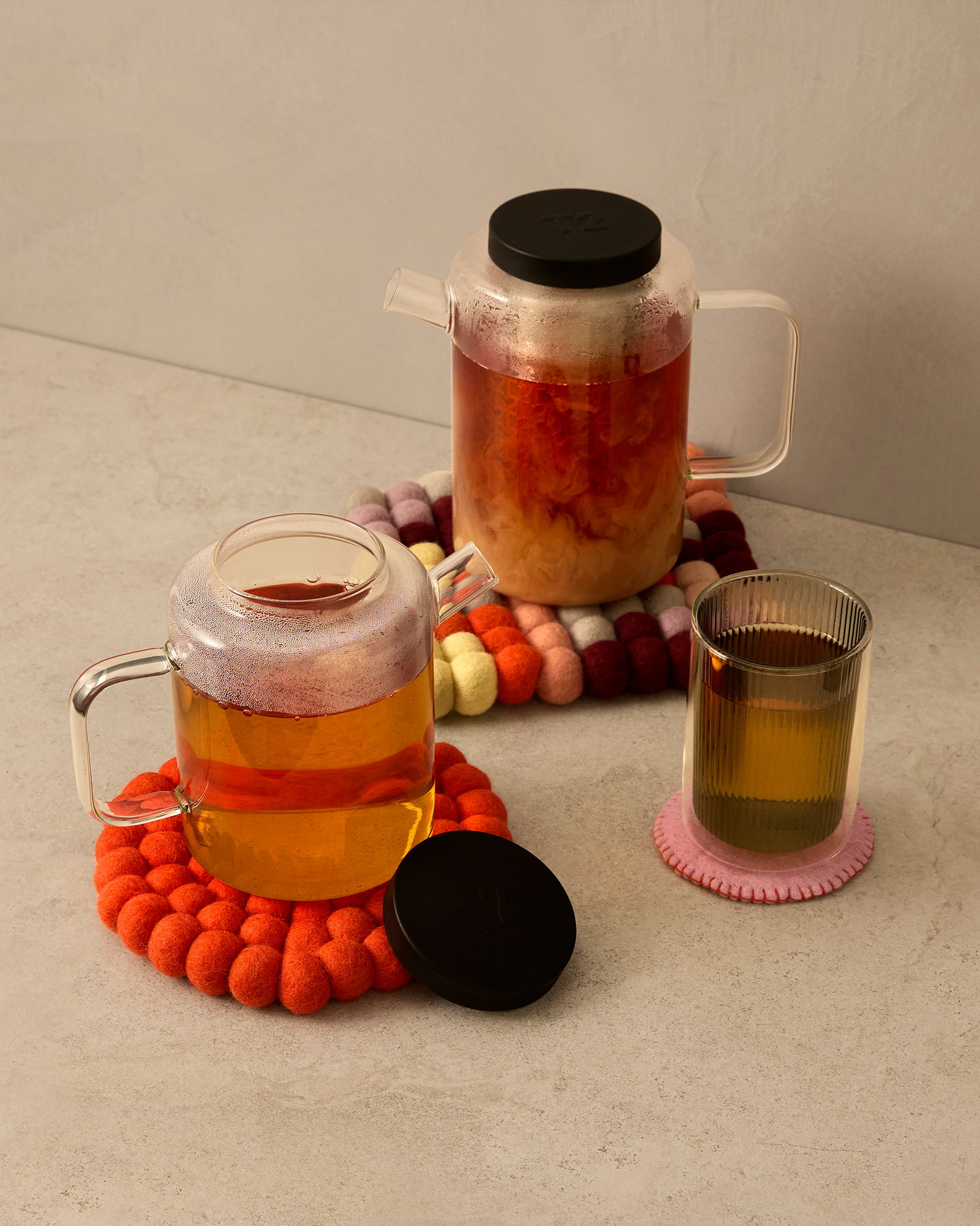 Aveva Mustard Wool Round Trivet