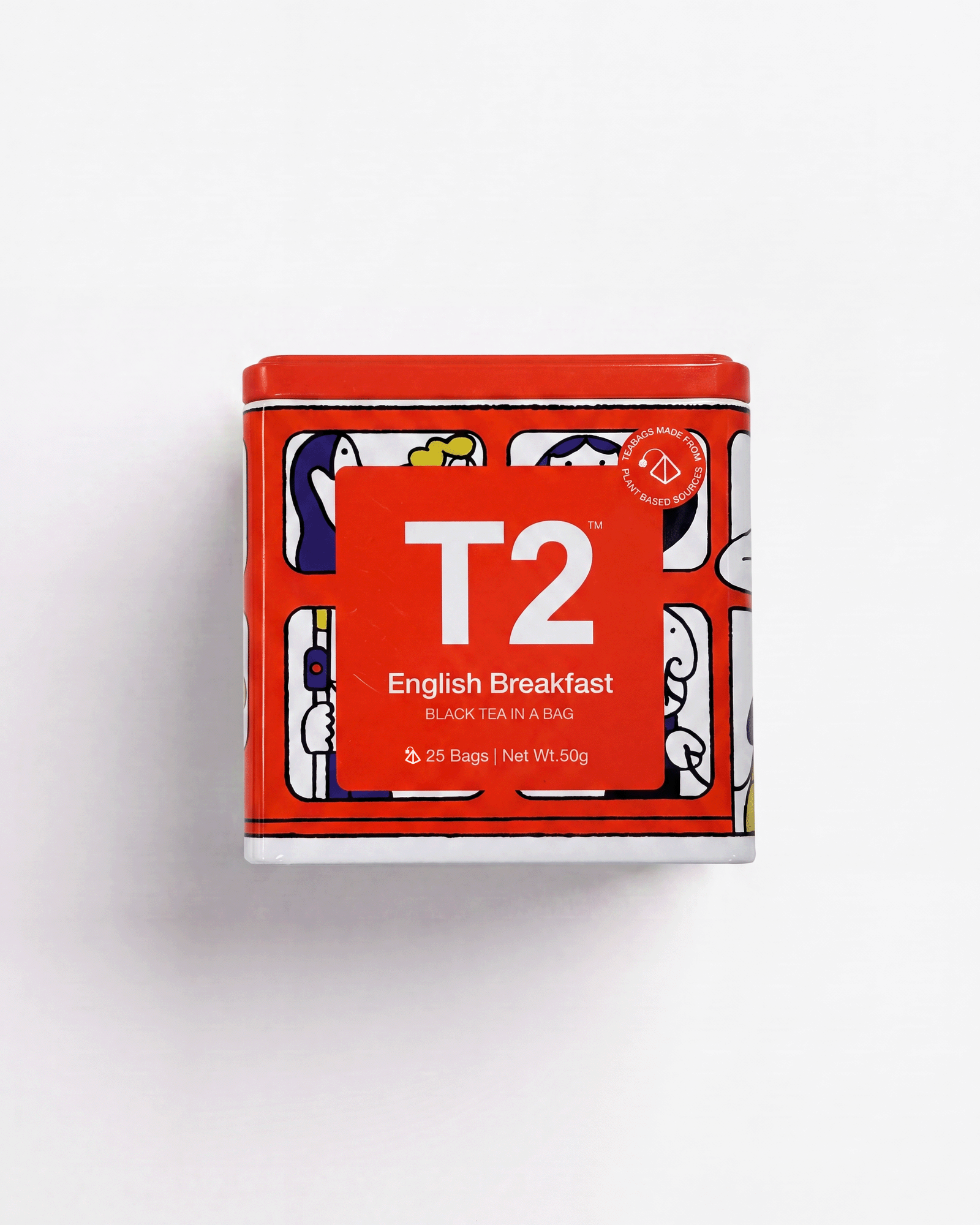 English Breakfast x Jay Cover Tea Bag Tin 25 pack
