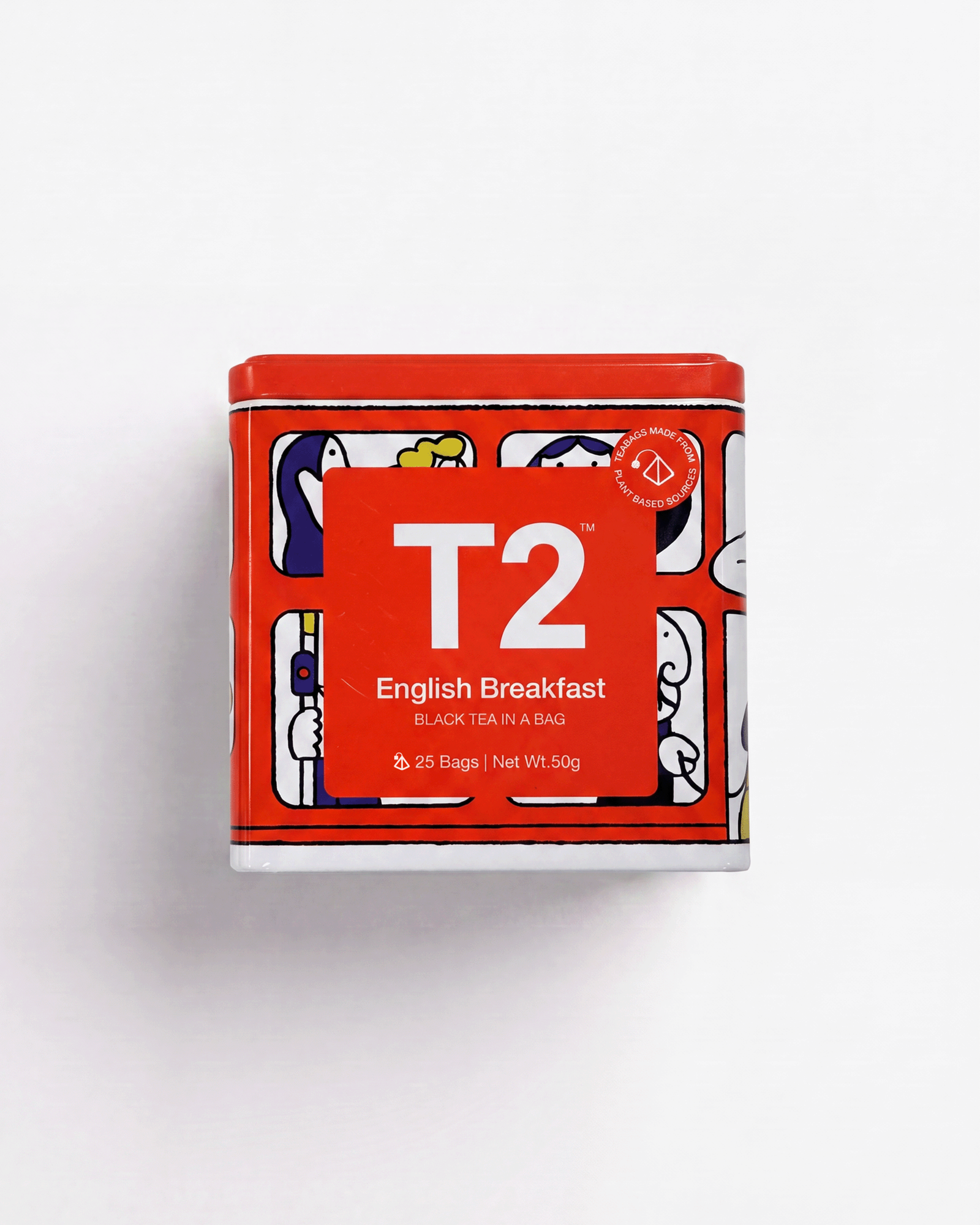 English Breakfast x Jay Cover Tea Bag Tin 25 pack