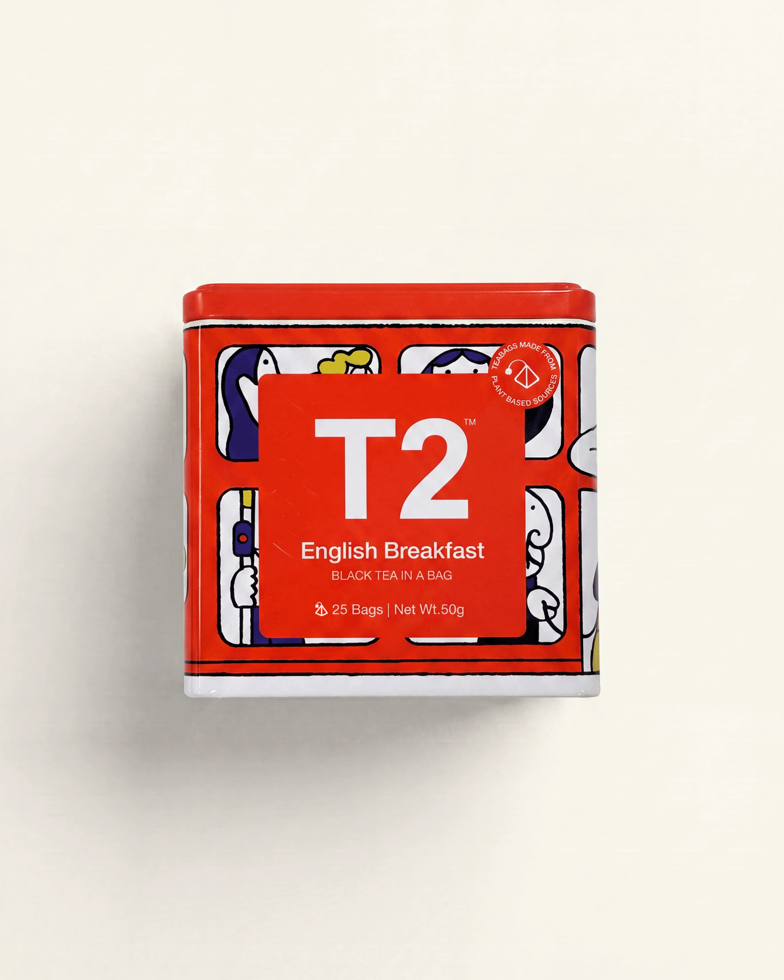 English Breakfast x Jay Cover Tea Bag Tin 25 pack