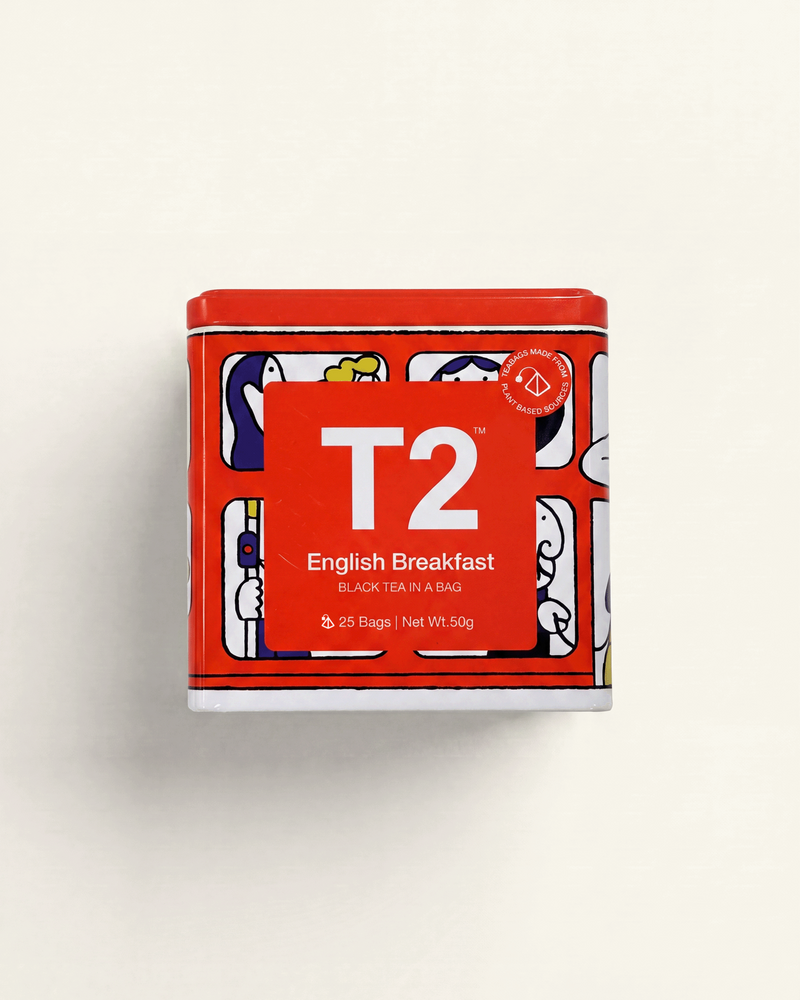 English Breakfast x Jay Cover Tea Bag Tin 25 pack