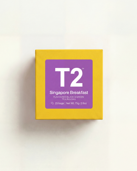 Singapore Breakfast Tea Bag Cube 25 pack – T2 Tea