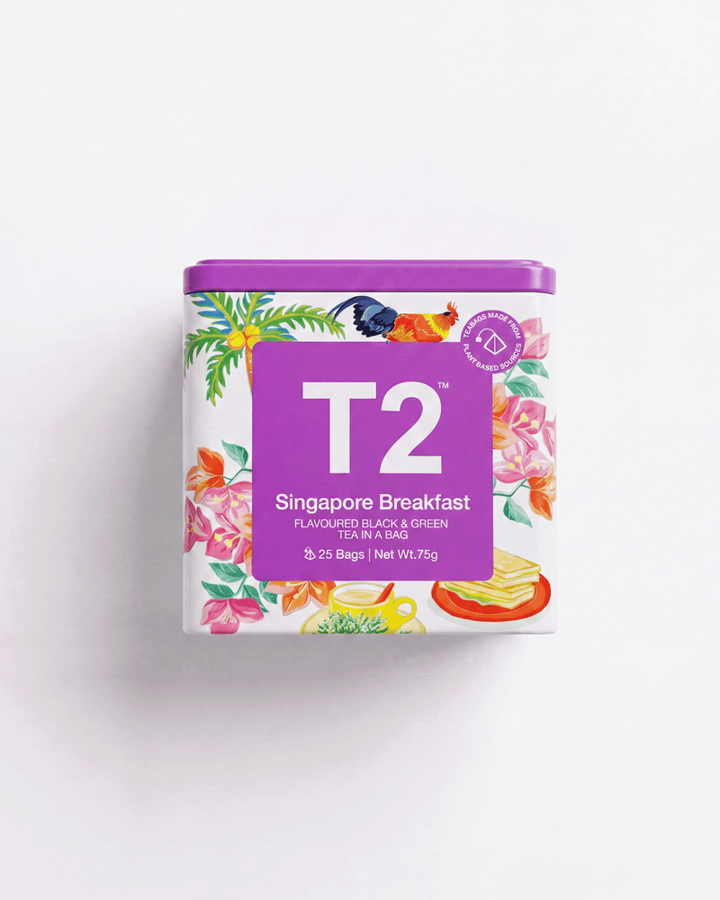 Singapore Breakfast x Messymsxi Tea Bag Tin 25 pack