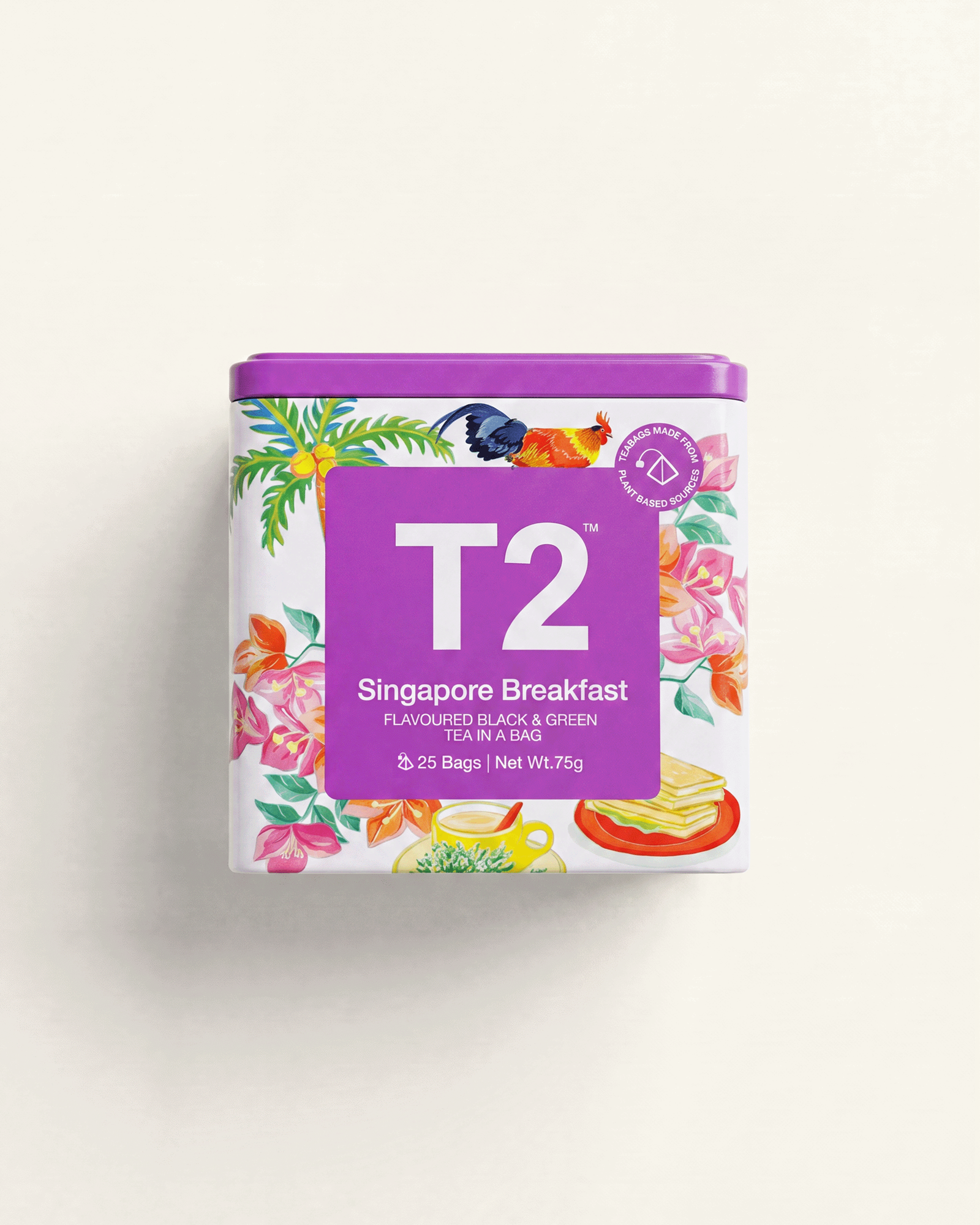 Singapore Breakfast x Messymsxi Tea Bag Tin 25 pack