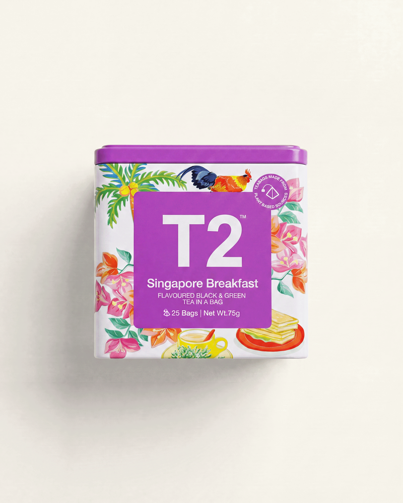 Singapore Breakfast x Messymsxi Tea Bag Tin 25 pack