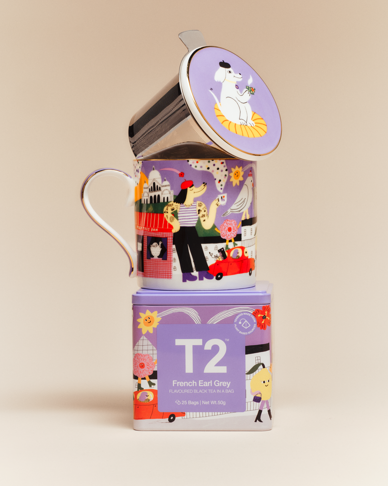 French Earl Grey x Dans Les Dents Tea Bag Tin 25 pack