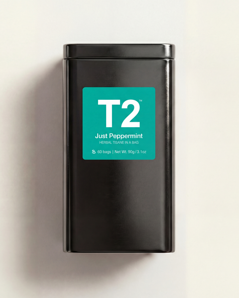 Just Peppermint Tea Bag Tin 60 pack – T2 Tea