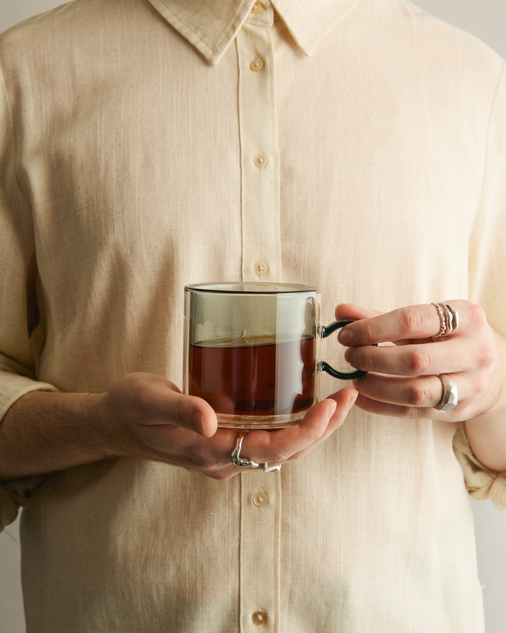 Sorbet Smoke/Deep Green Tea Mug