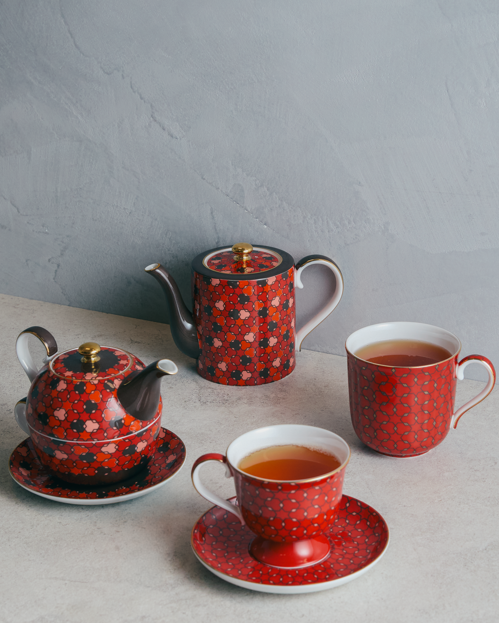 Nomad Nights Red Cup & Saucer
