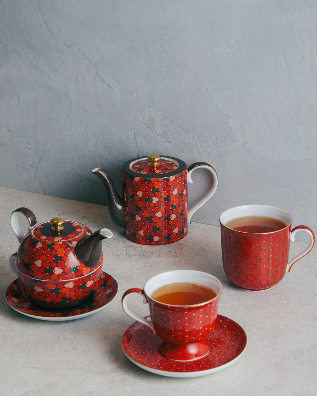 Nomad Nights Red Cup & Saucer