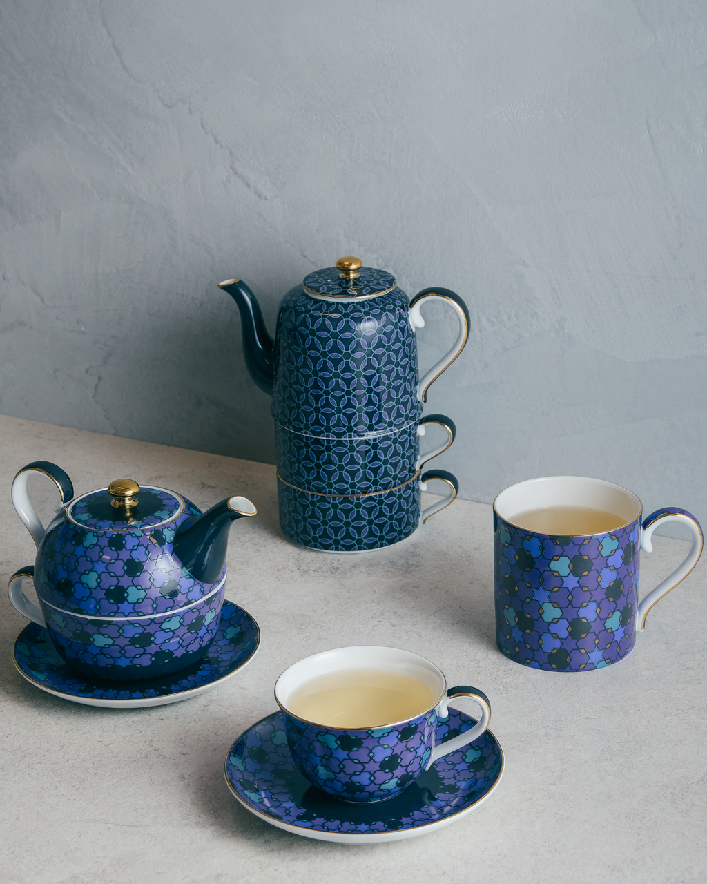 Nomad Nights Blue Cup & Saucer