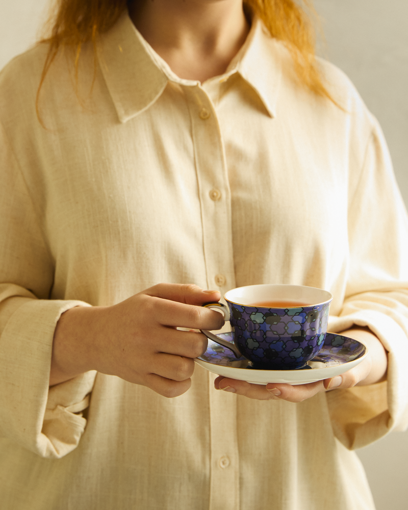 Nomad Nights Blue Cup & Saucer