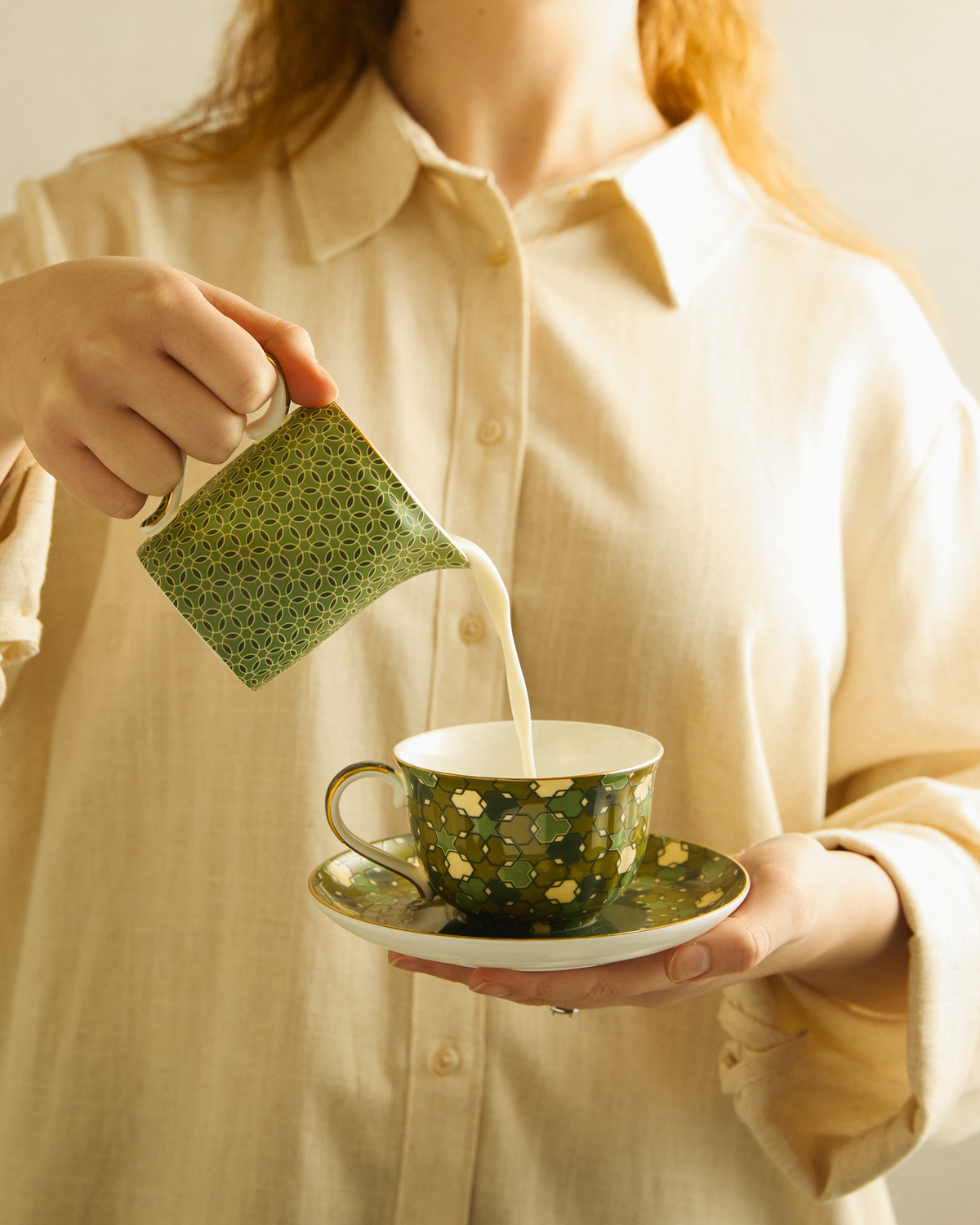 Nomad Nights Olive Cup & Saucer