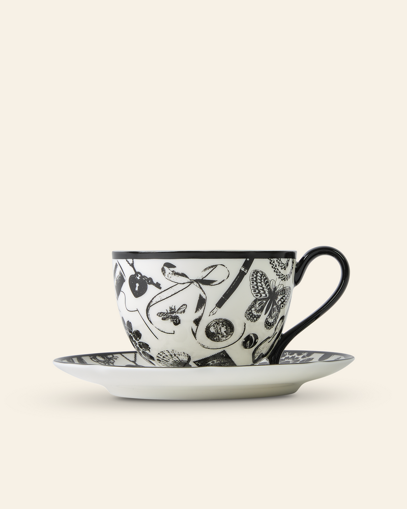 Curios Cup & Saucer Black
