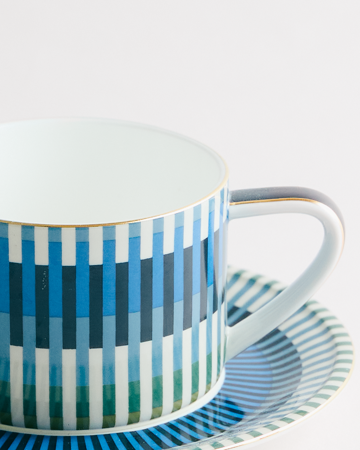 Loom Small Blue Cup & Saucer