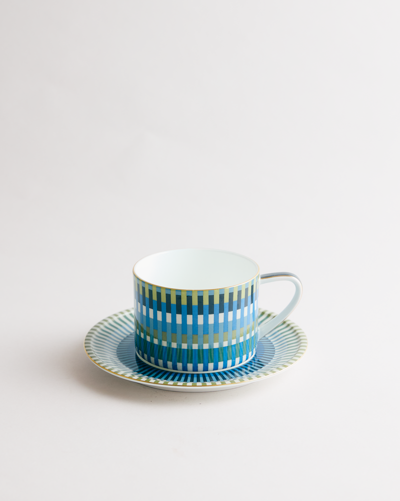 Loom Large Blue Cup & Saucer