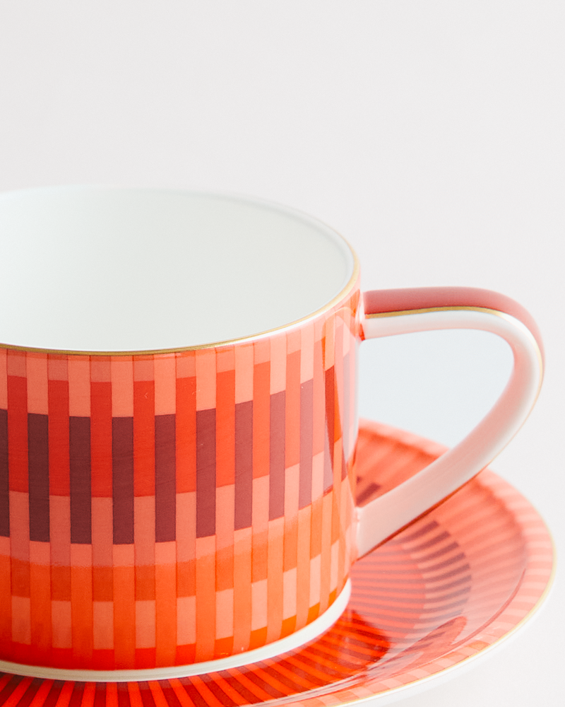 Loom Small Peachy Cup & Saucer