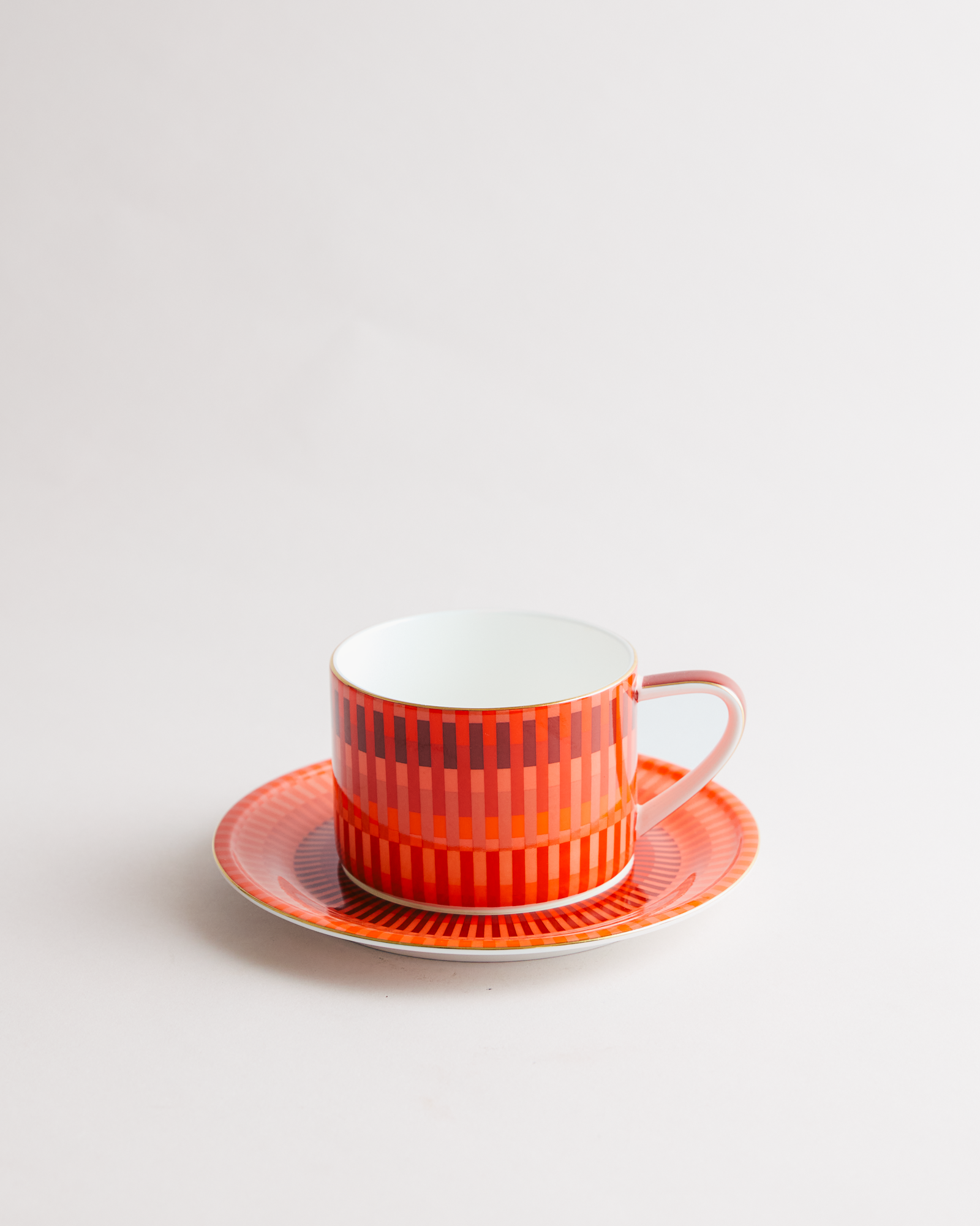 Loom Large Peachy Cup & Saucer