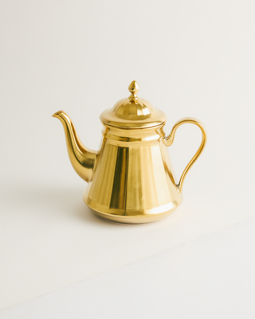 Moroccan Muse Teapot Matte Gold