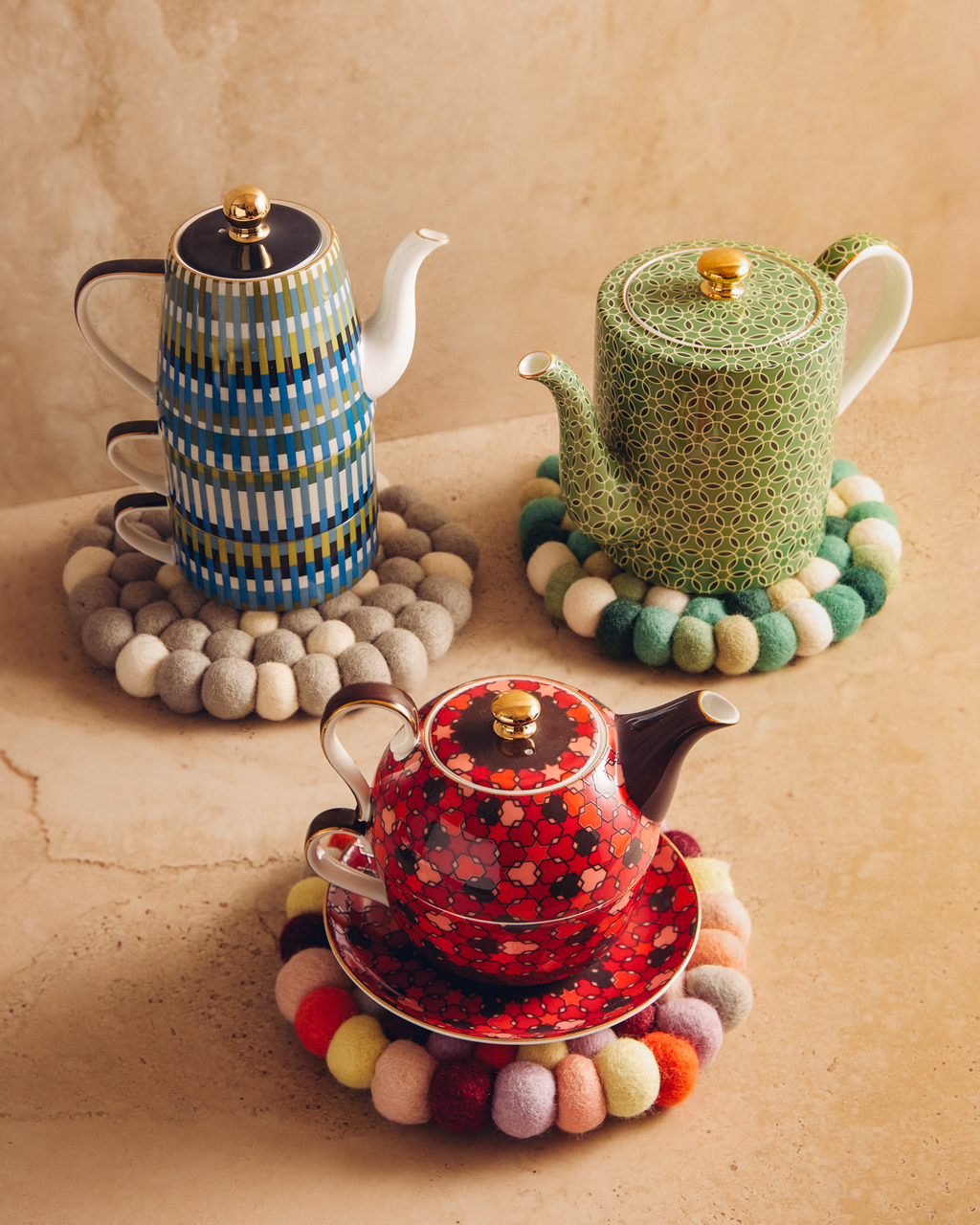 Aveva Jungle Wool Round Trivet