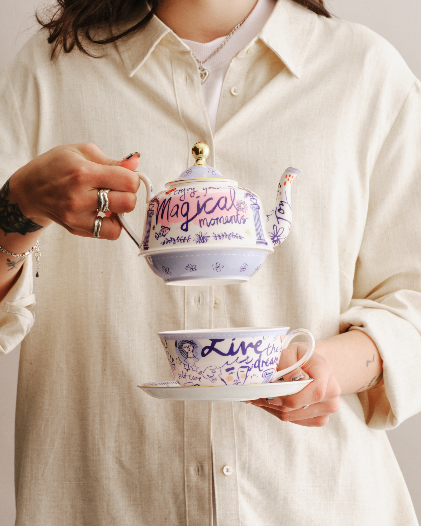 Well Well Well Multicolour Tea For One
