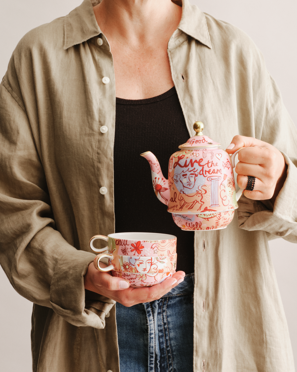 Well Well Well Burgundy Tea For Two
