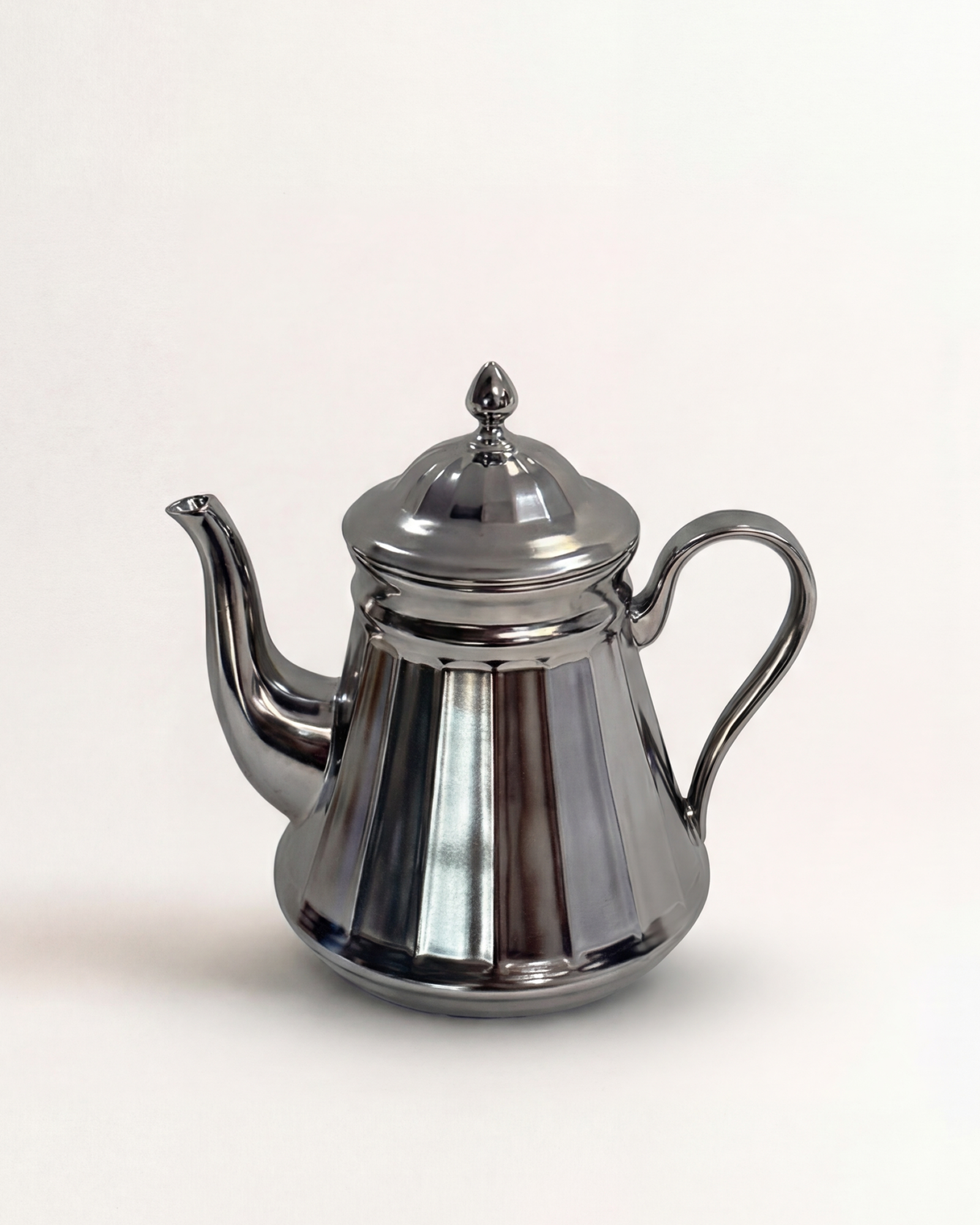 Moroccan Muse Teapot Matte Silver