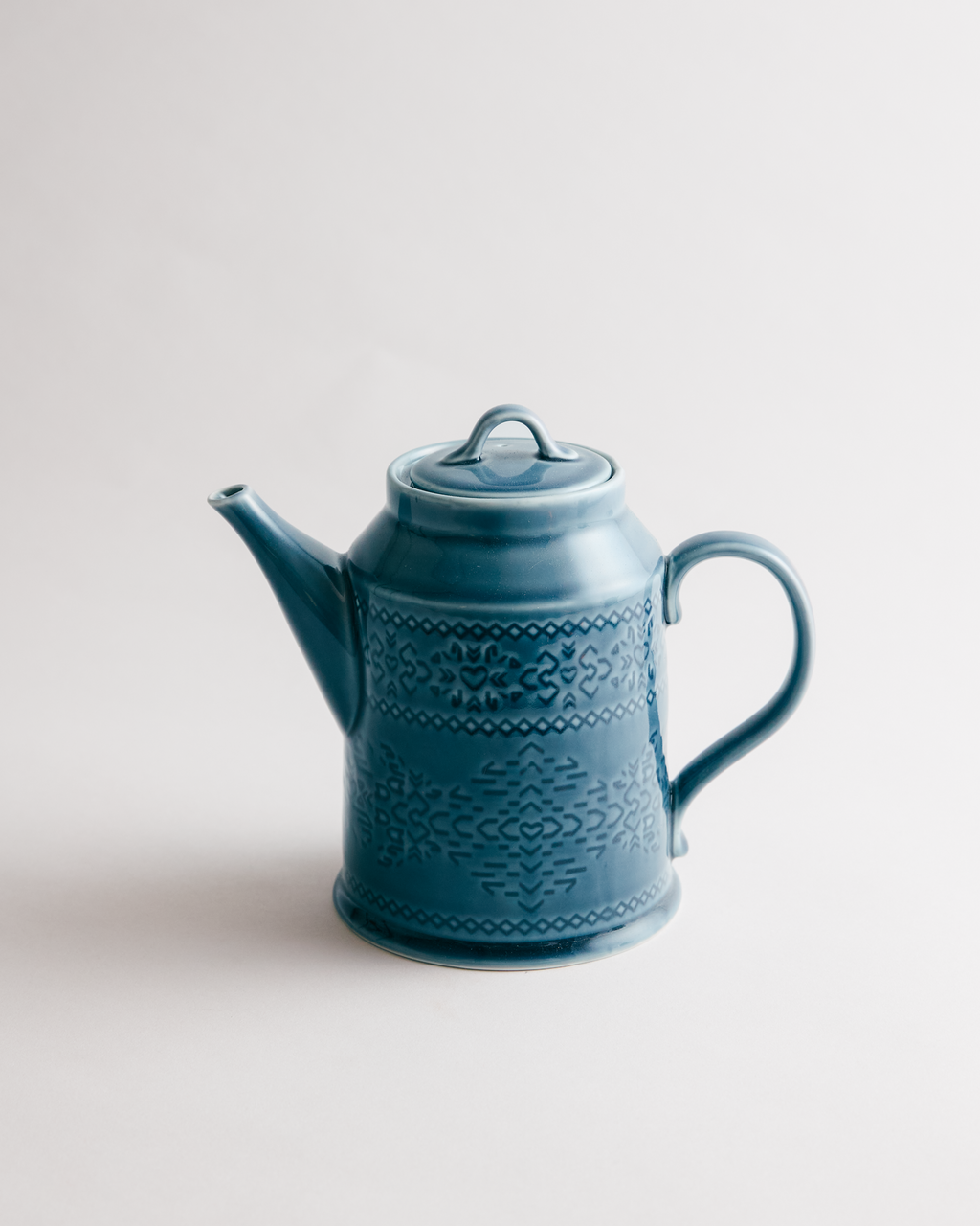 Retroglaze Denim Teapot