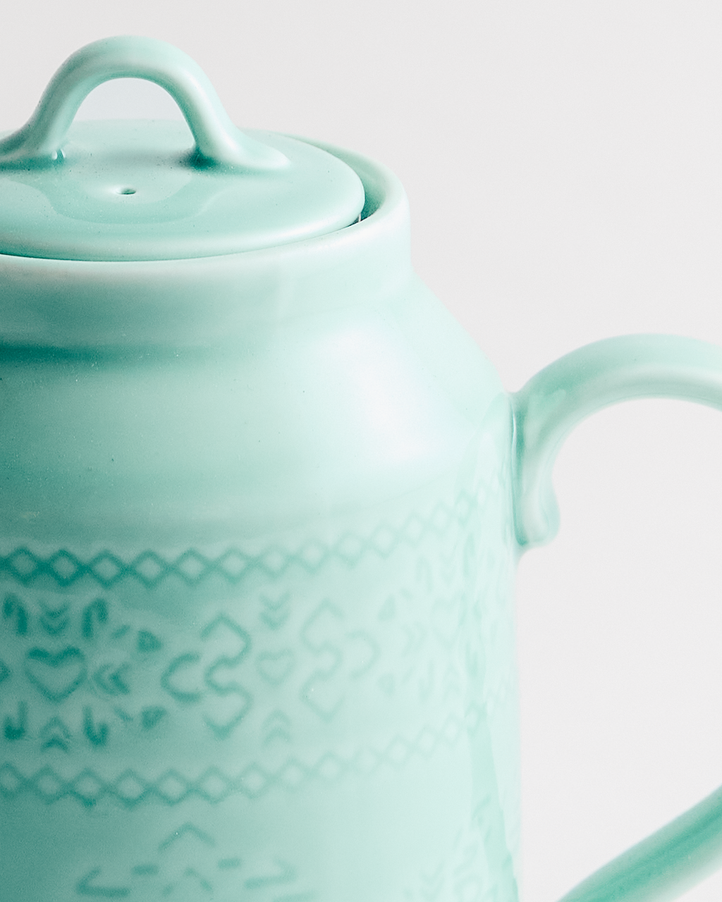 Retroglaze Sage Teapot
