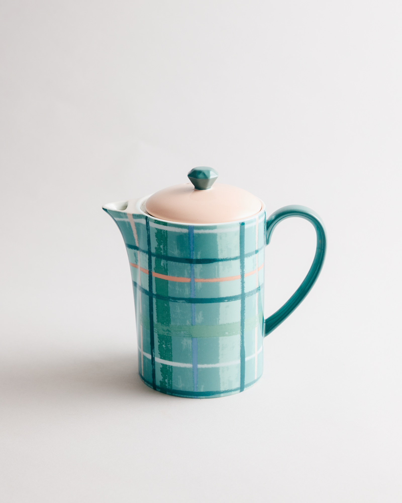 Plaid & Pour Sage Teapot