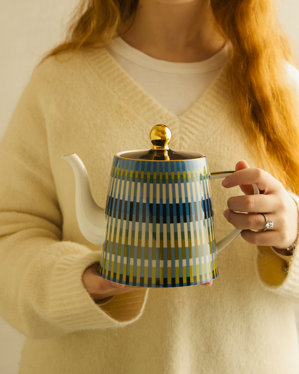 Loom Large Blue Teapot