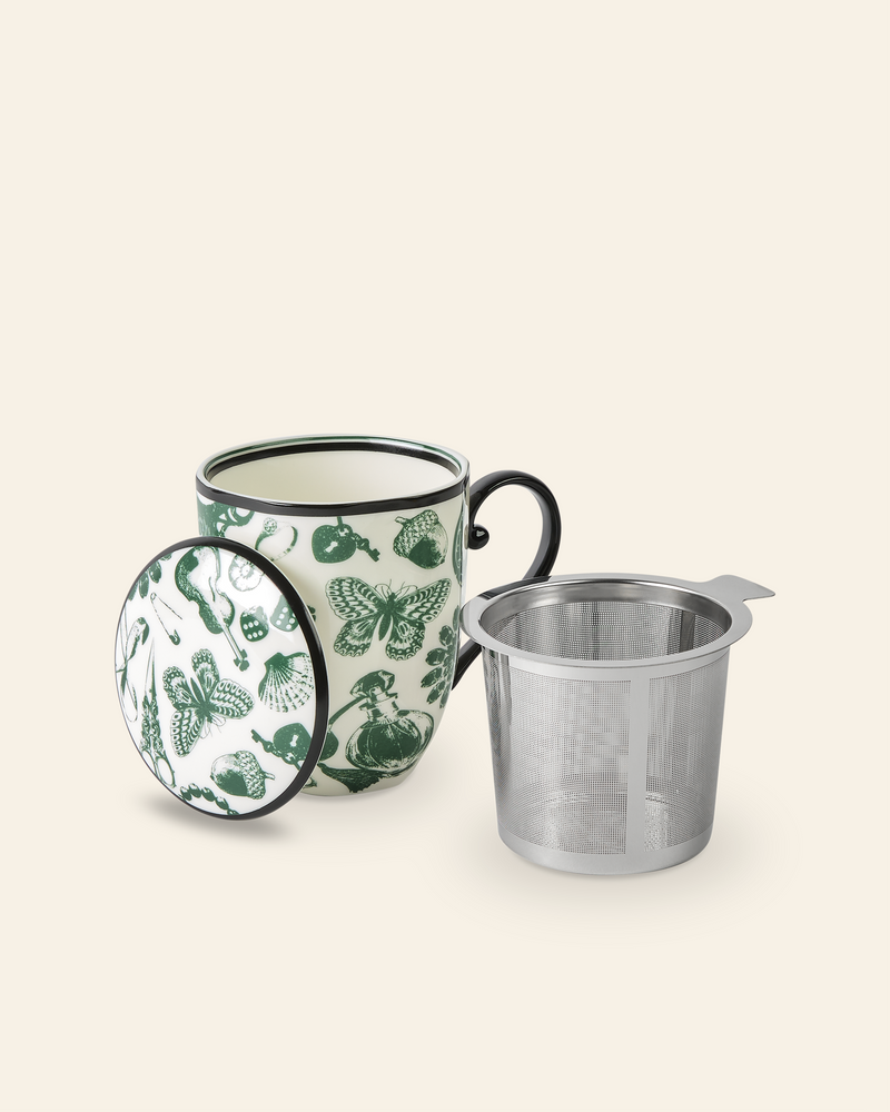Curios Mug With Infuser Emerald