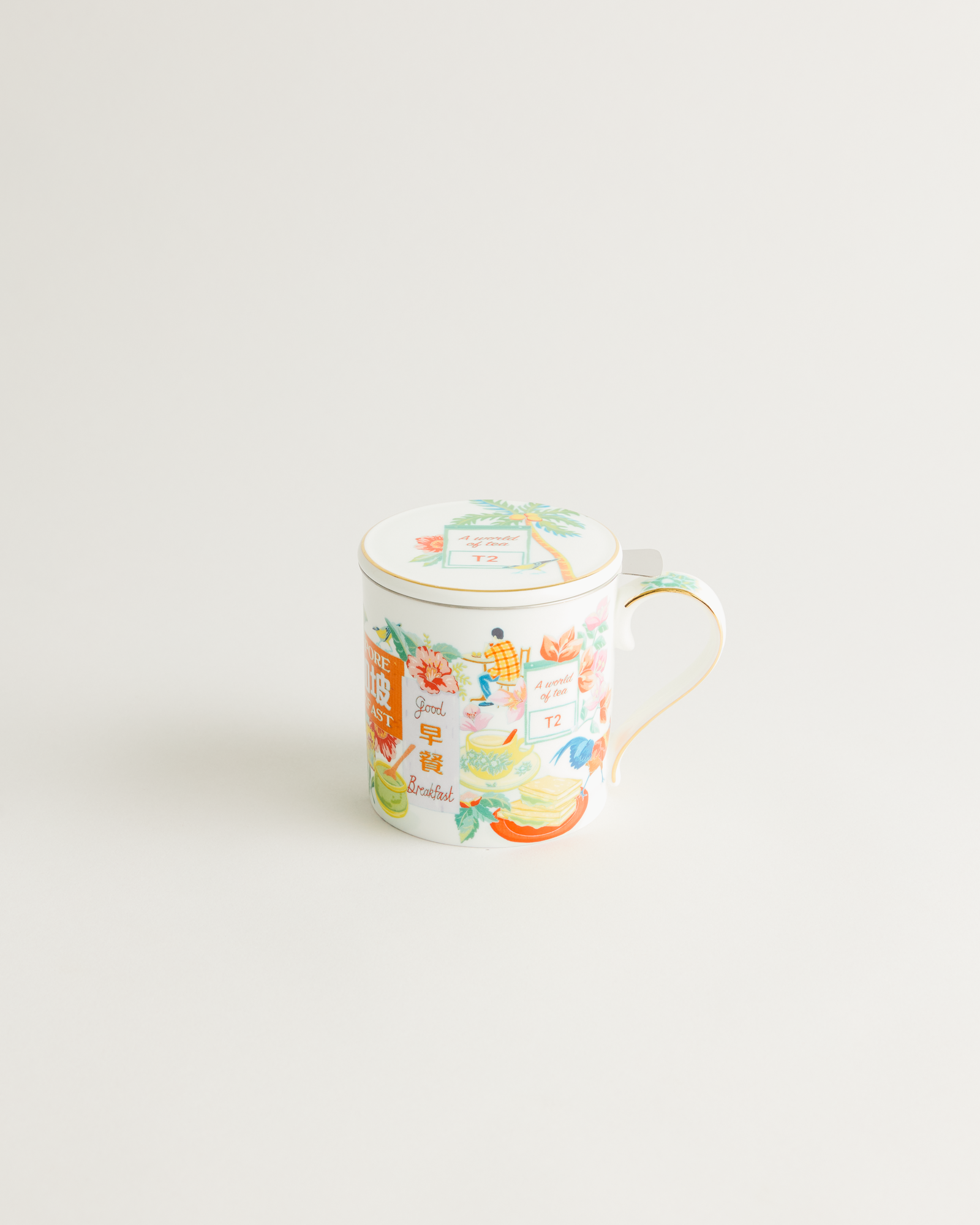 Singapore Breakfast x Messymsxi Mug with Infuser