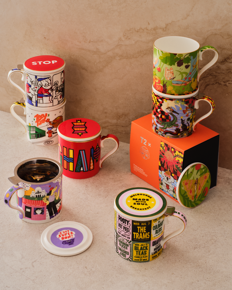 Singapore Breakfast x Messymsxi Mug with Infuser