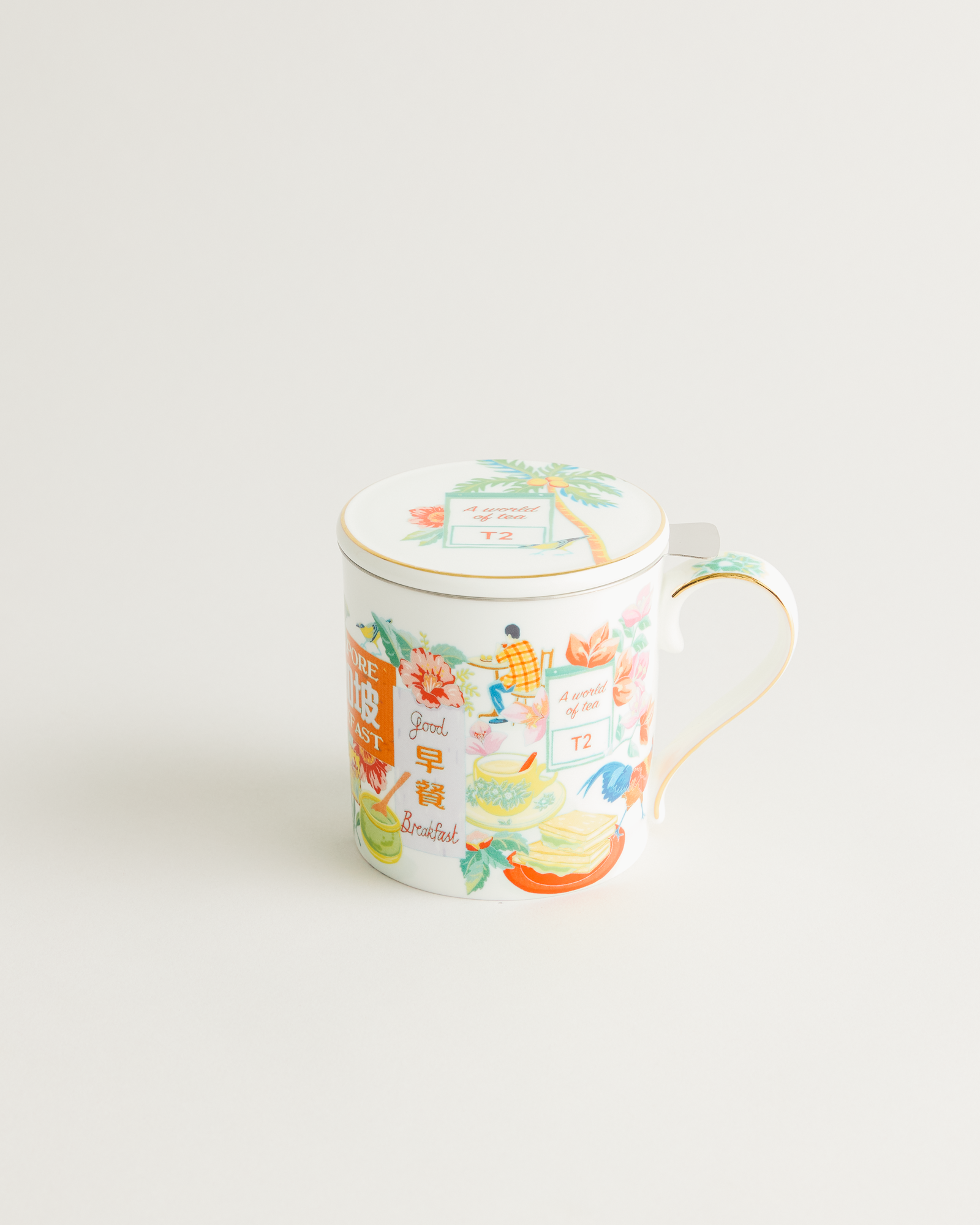 Singapore Breakfast x Messymsxi Mug with Infuser