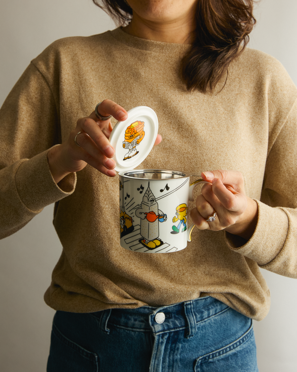 New York Breakfast x Lauren Martin Mug with Infuser