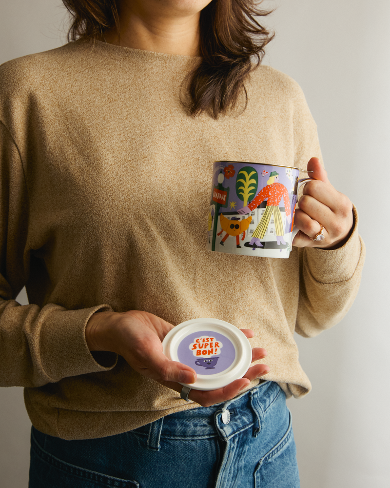 French Earl Grey Breakfast x Dans Les Dents Mug with Infuser