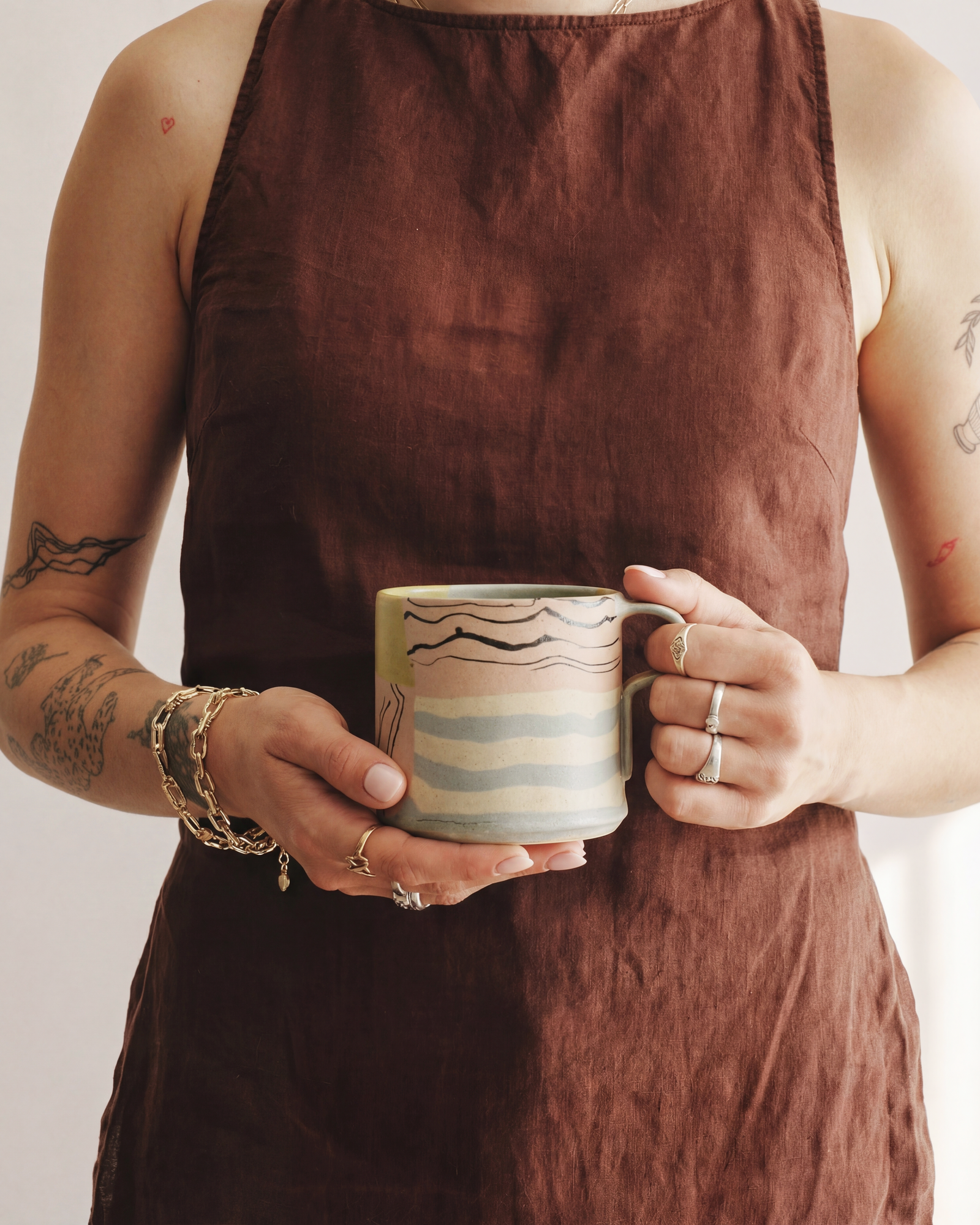 T2 x Pollygarden Patchwork Lotus Mug