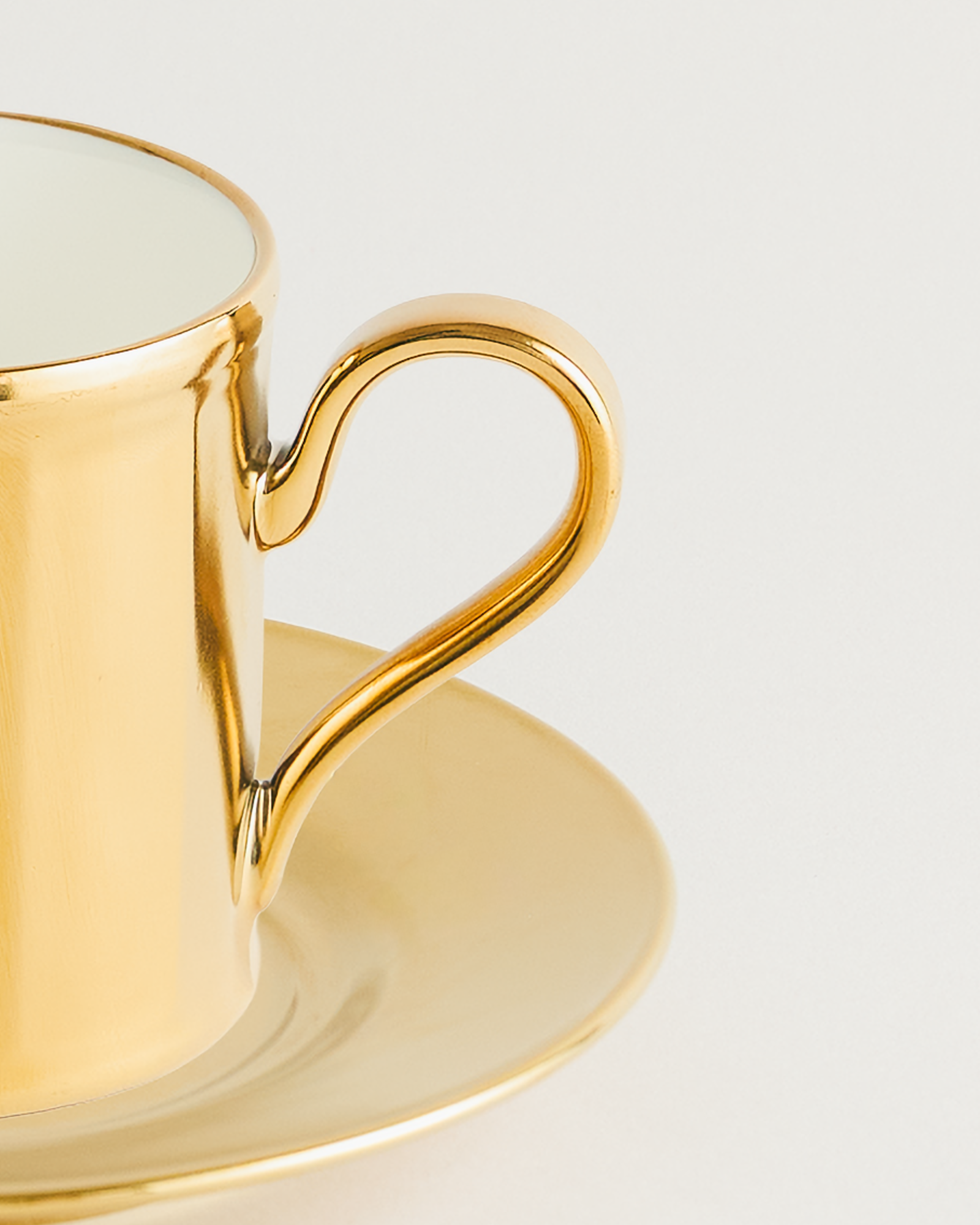 Moroccan Muse Cup & Saucer Matte Gold