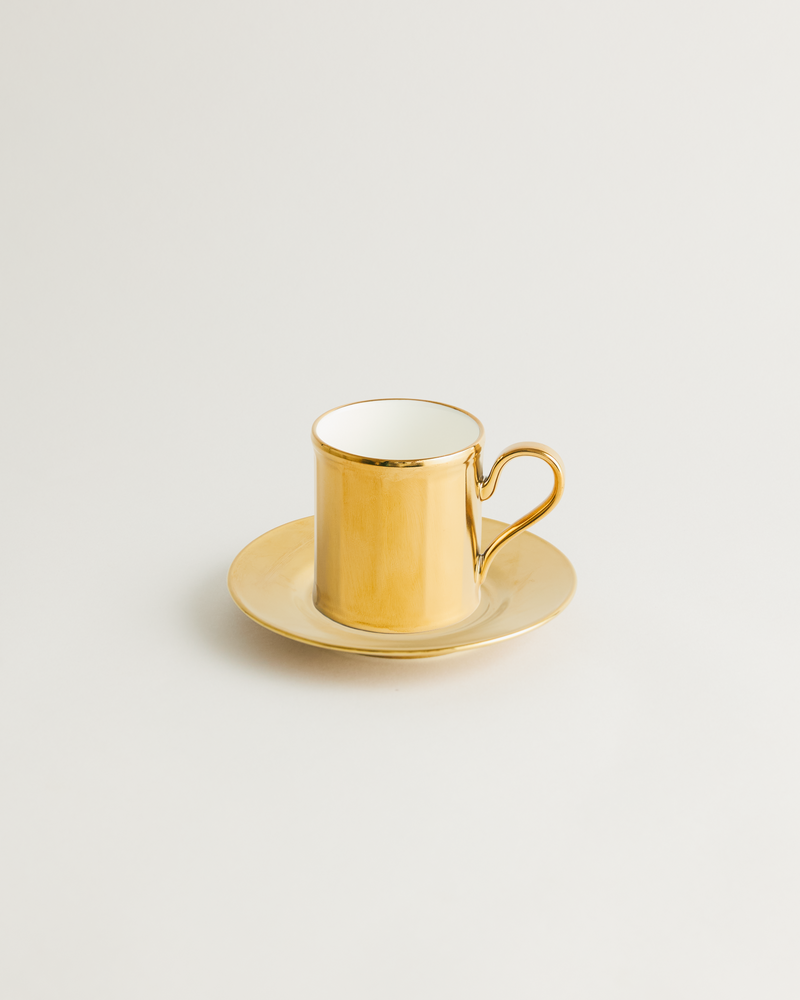 Moroccan Muse Cup & Saucer Matte Gold