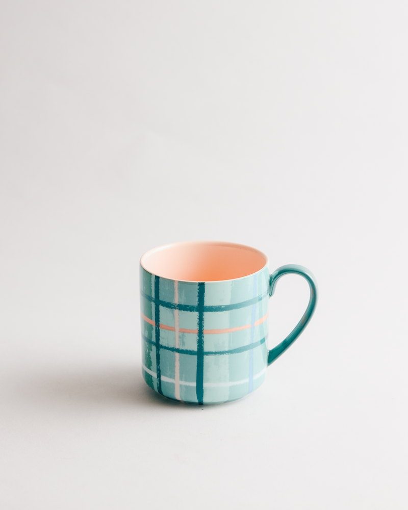 Plaid & Pour Sage Mug