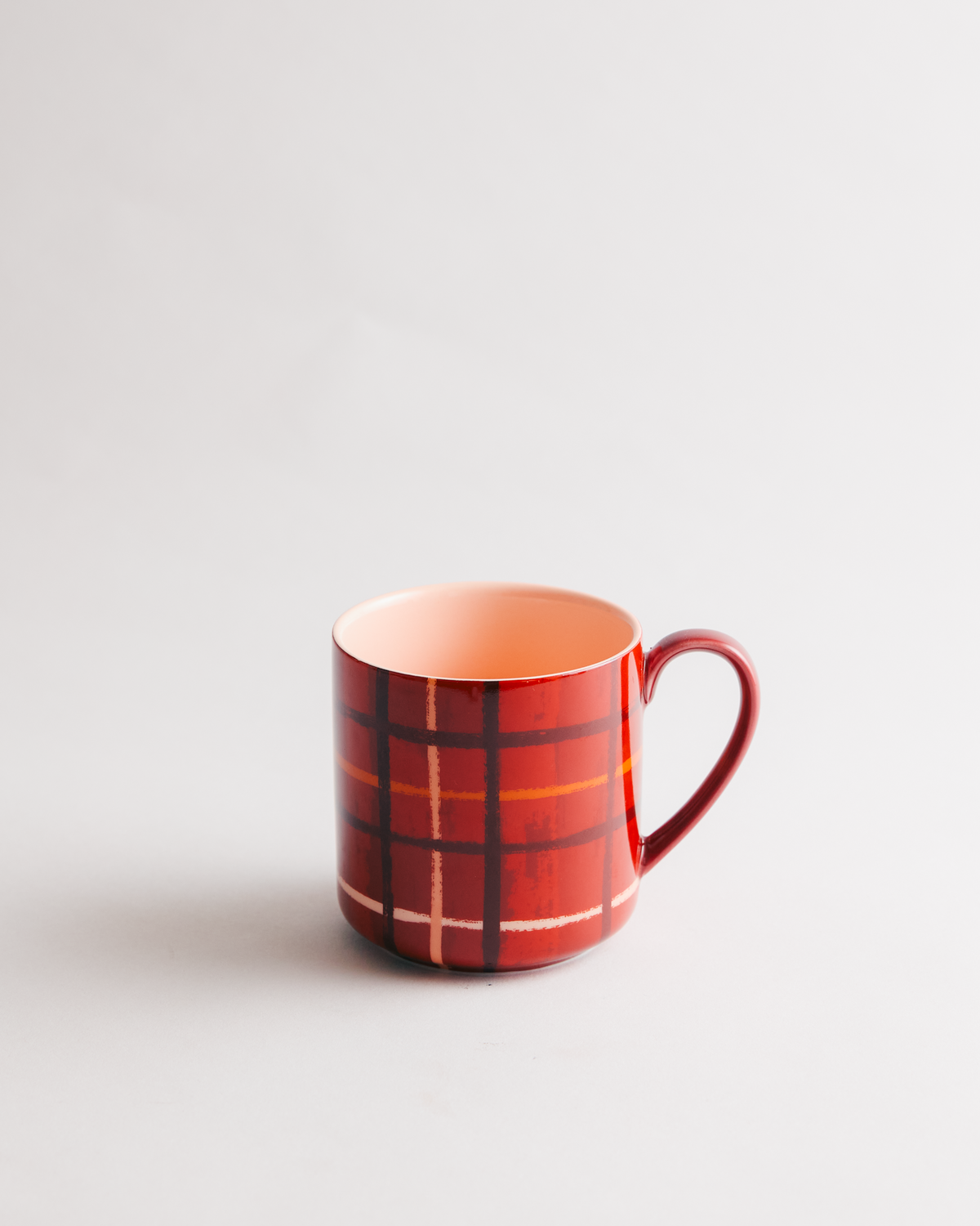 Plaid & Pour Red Mug