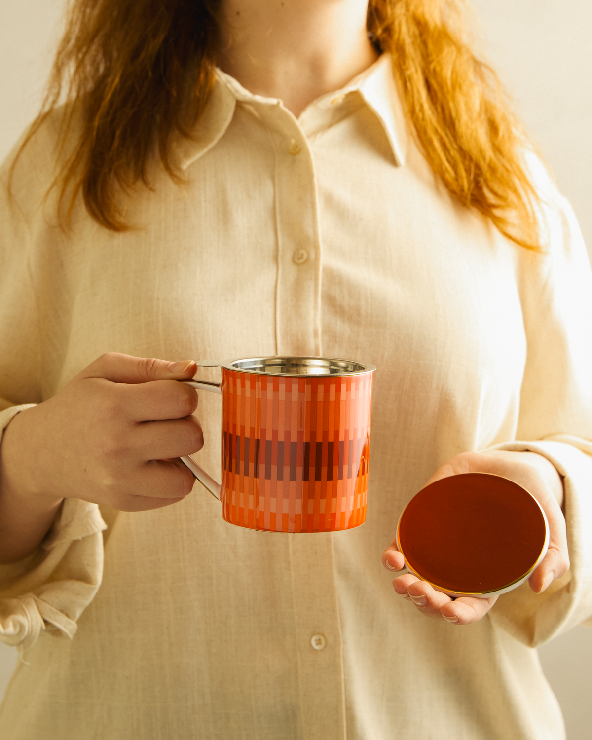 Loom Peachy Mug with Infuser
