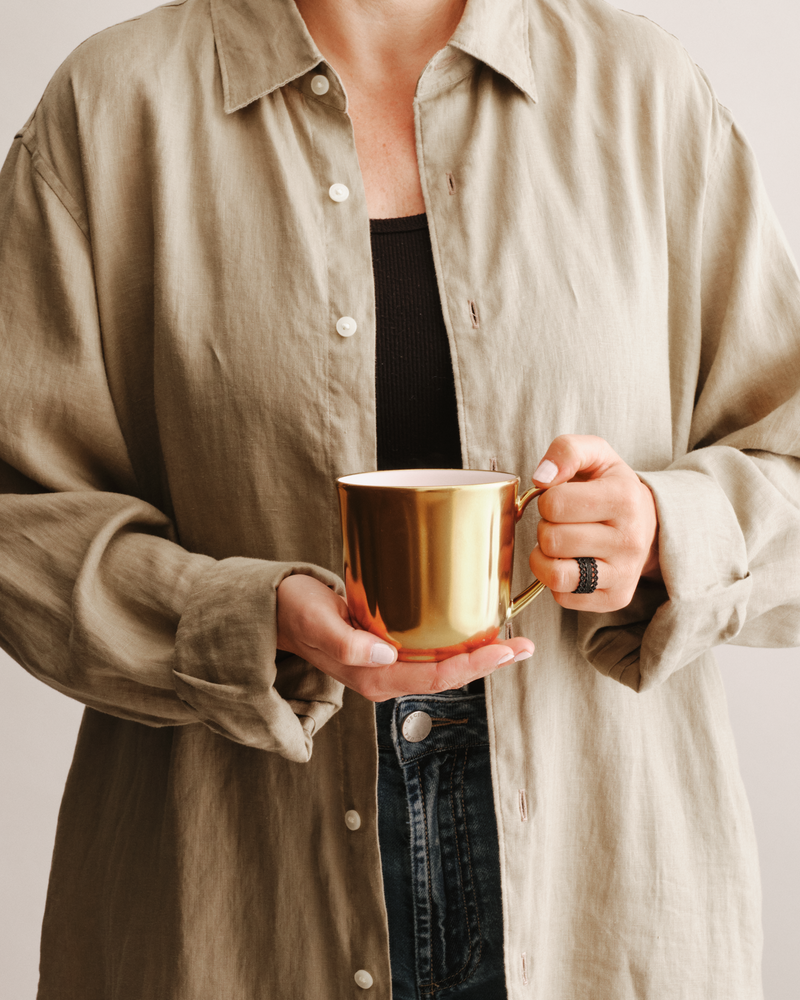 Well Well Well Gold Mug