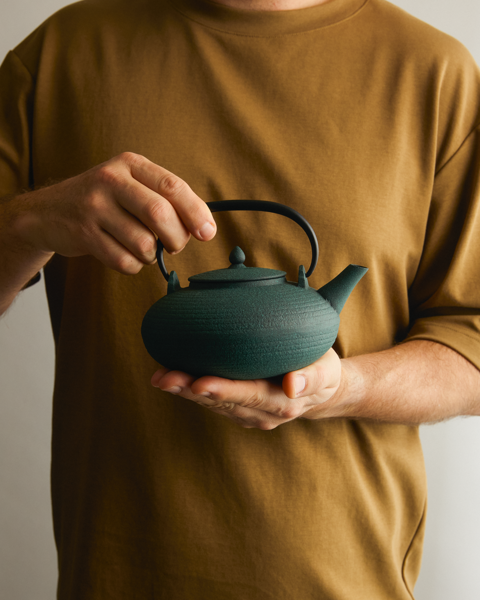 Itome-S Green Cast Iron Teapot
