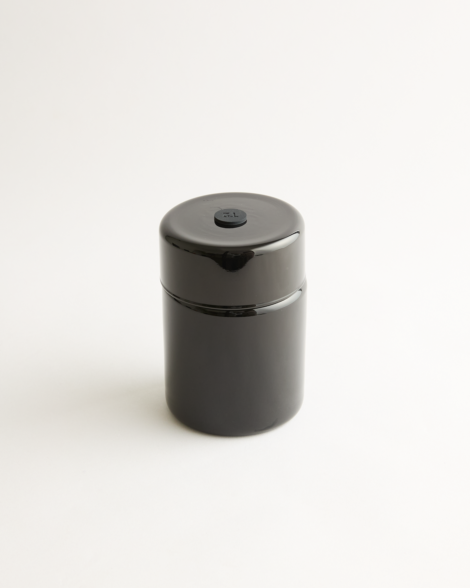 Glass Storage Jar Black